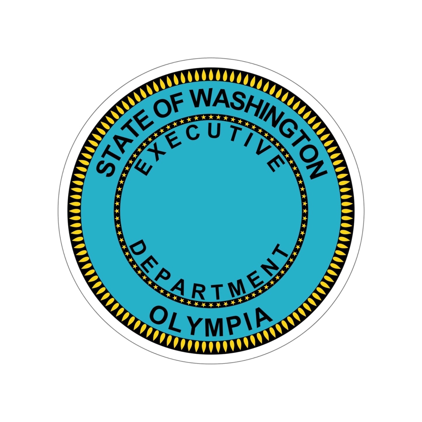 Seal of the Executive Department of Washington STICKER Vinyl Die-Cut Decal-6 Inch-The Sticker Space