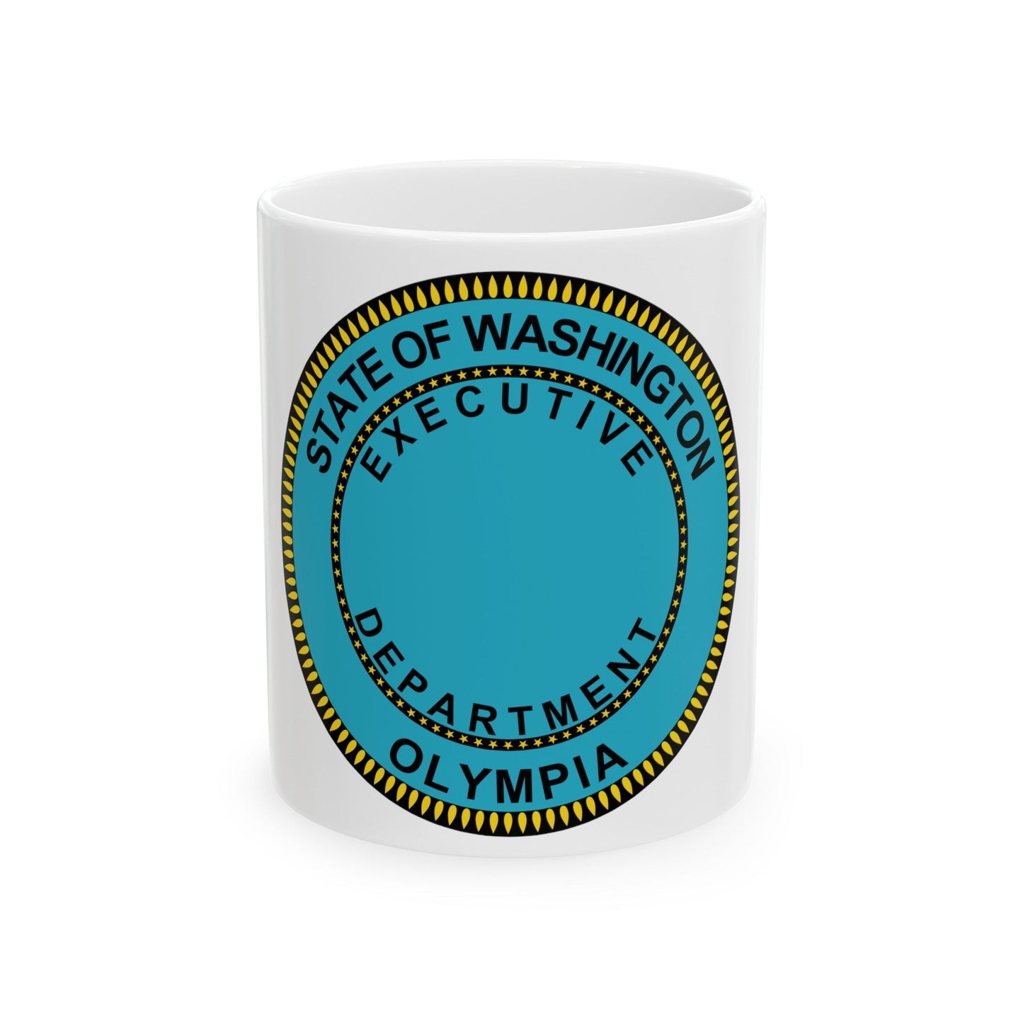 Seal of the Executive Department of Washington - White Coffee Mug-11oz-The Sticker Space