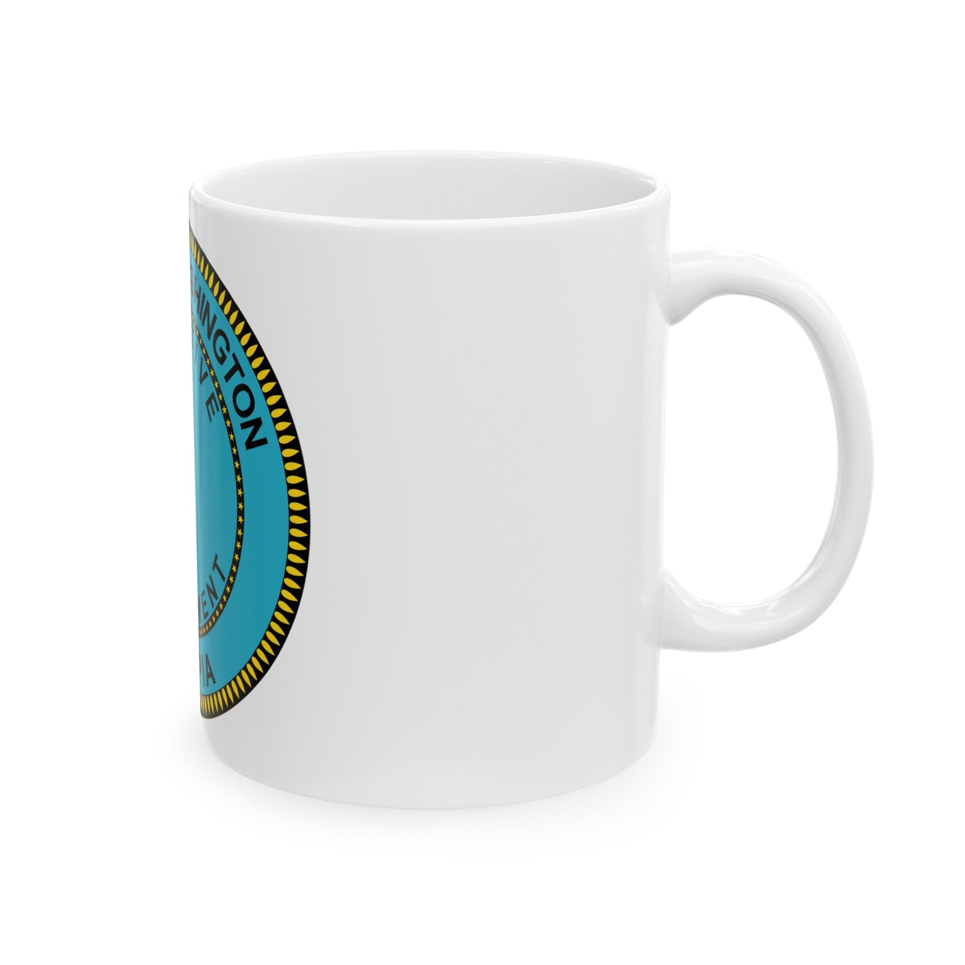 Seal of the Executive Department of Washington - White Coffee Mug-The Sticker Space