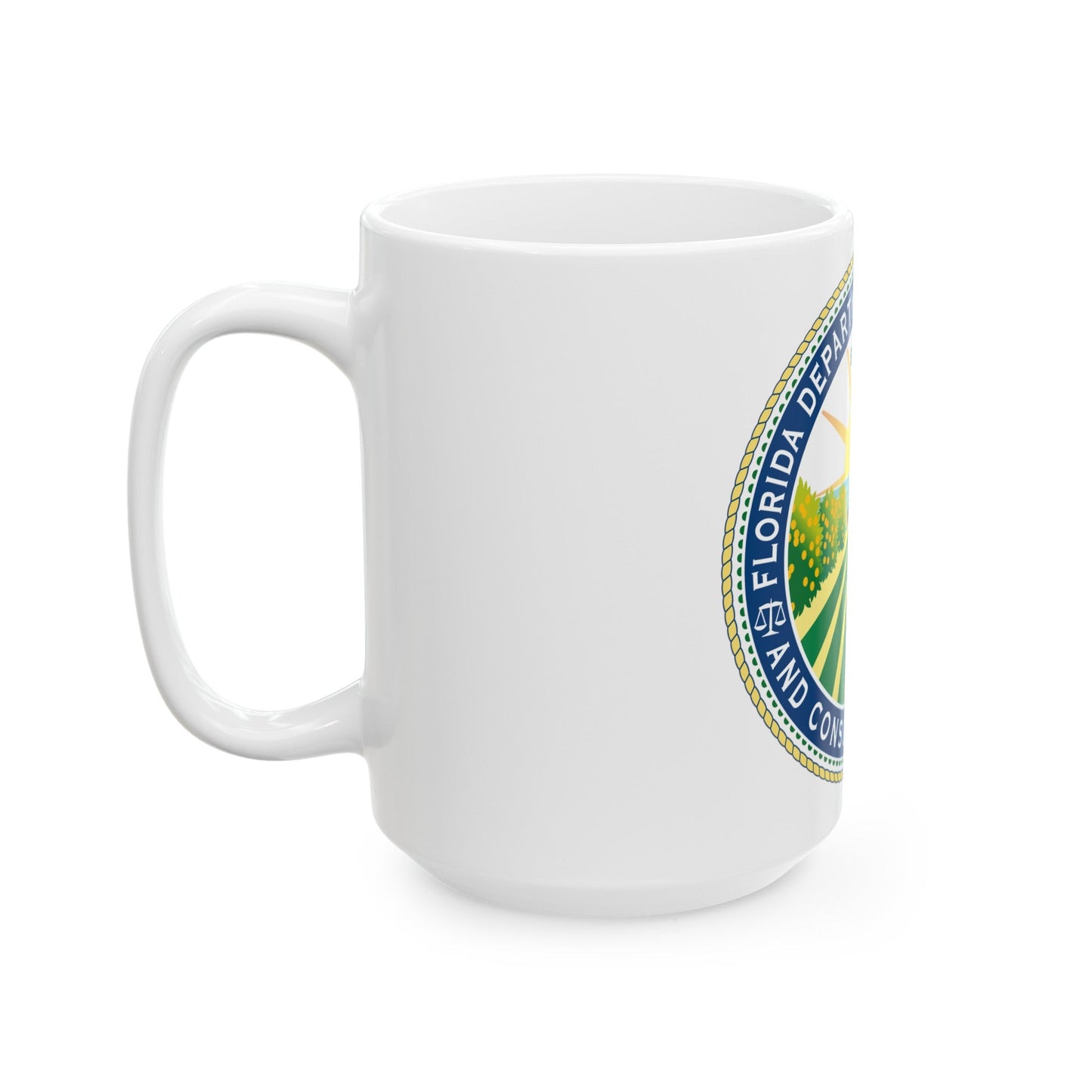 Seal of the Florida Department of Agriculture - White Coffee Mug-The Sticker Space