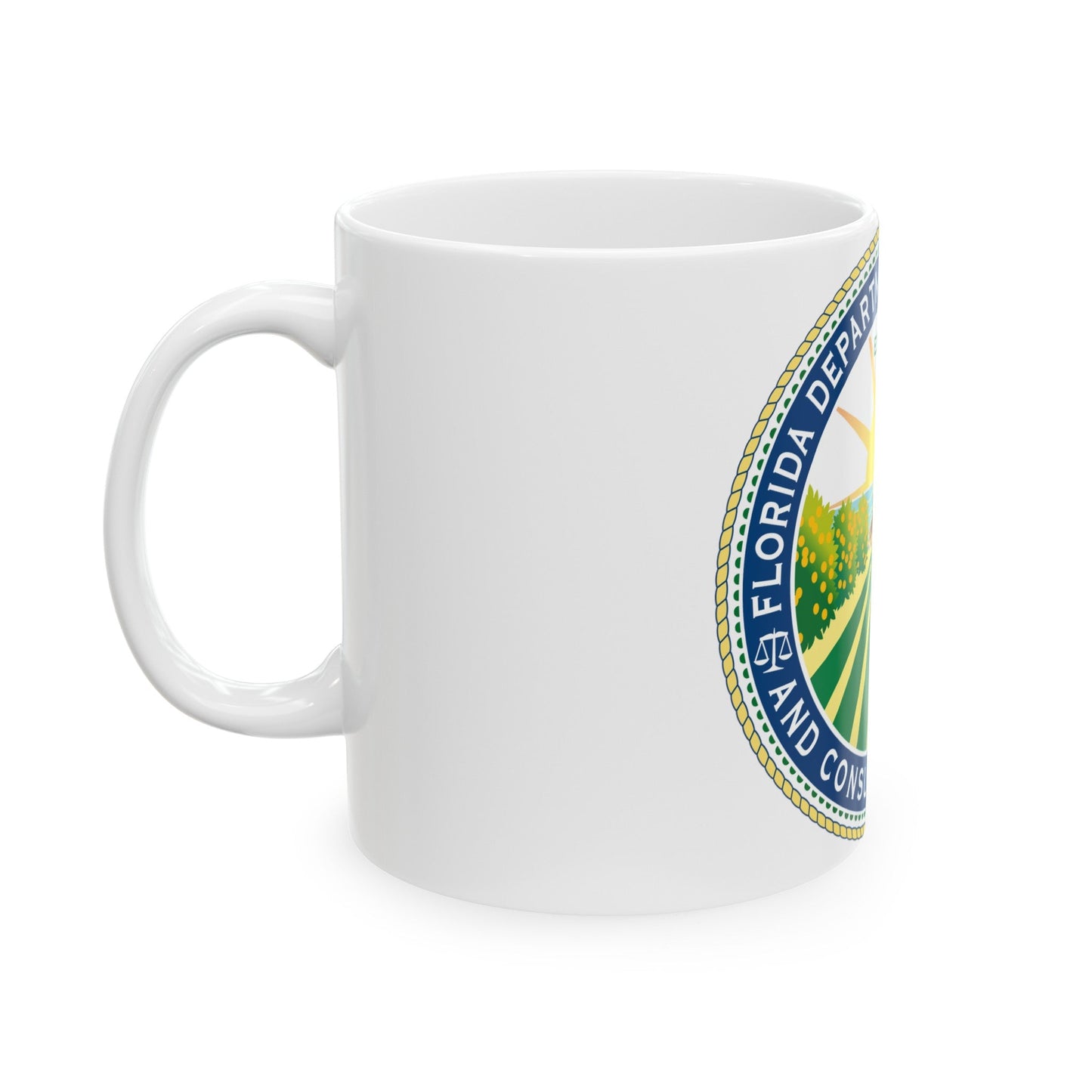 Seal of the Florida Department of Agriculture - White Coffee Mug-The Sticker Space