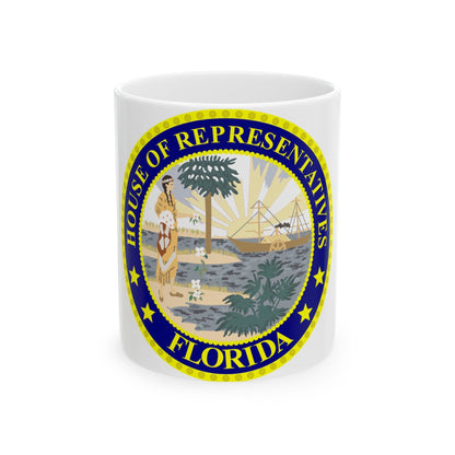 Seal of the Florida House of Representatives - White Coffee Mug-11oz-The Sticker Space