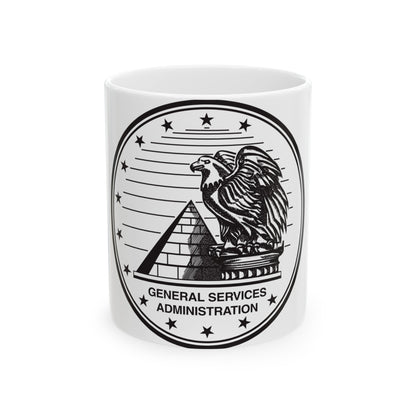 Seal of the General Services Administration - White Coffee Mug-11oz-The Sticker Space