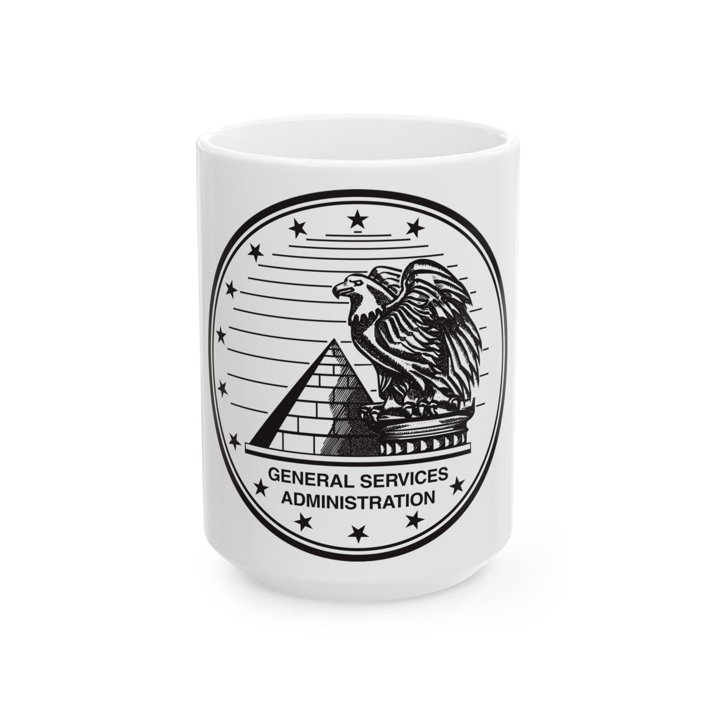 Seal of the General Services Administration - White Coffee Mug-15oz-The Sticker Space