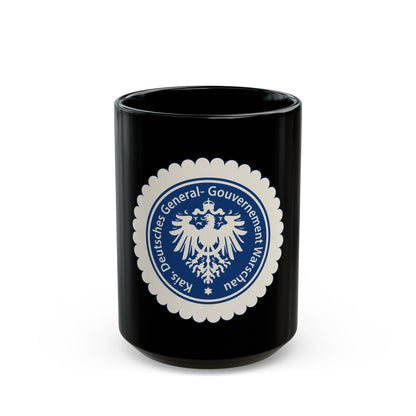 Seal of the Government-General of Warsaw - Black Coffee Mug-15oz-The Sticker Space