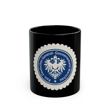 Seal of the Government-General of Warsaw - Black Coffee Mug-The Sticker Space