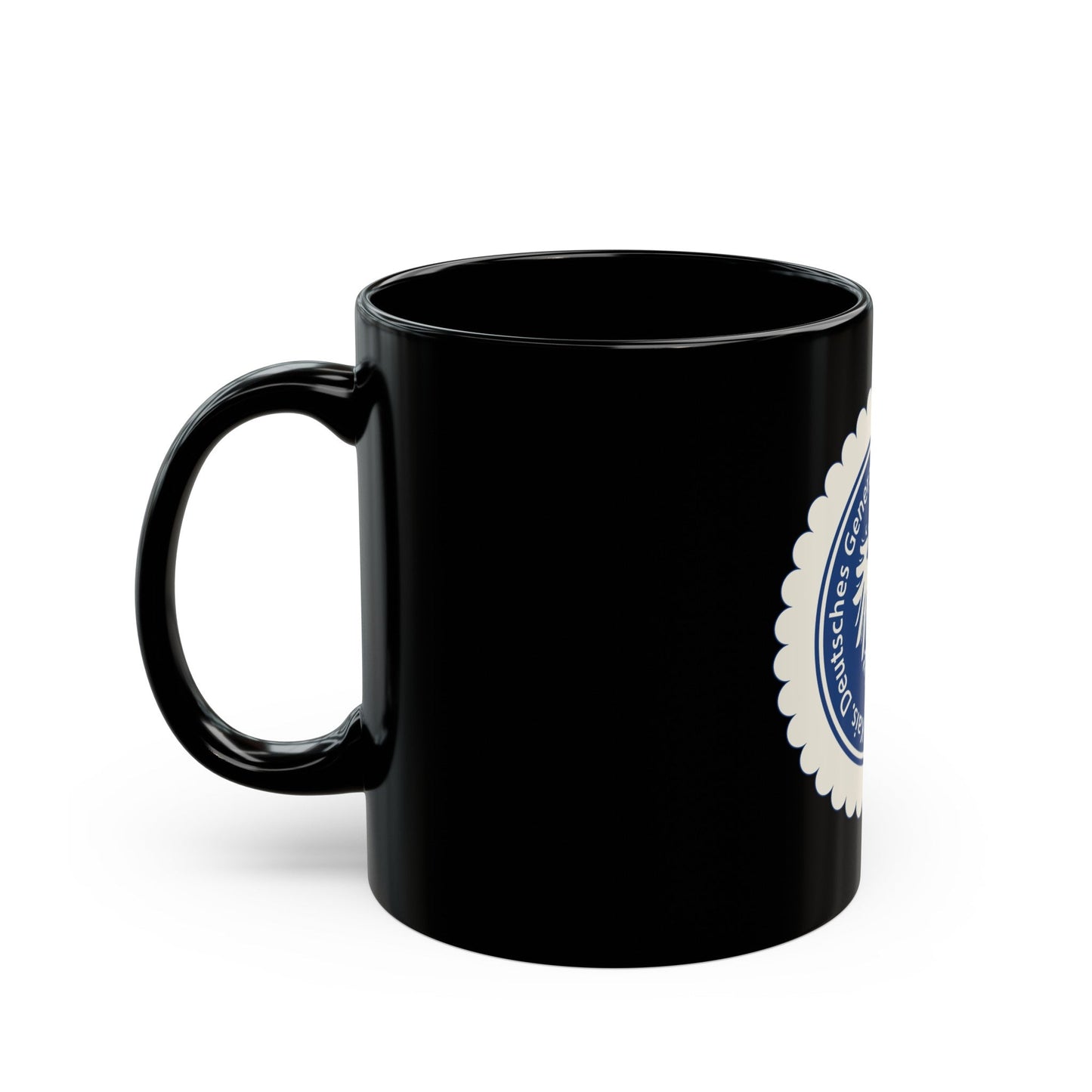 Seal of the Government-General of Warsaw - Black Coffee Mug-The Sticker Space