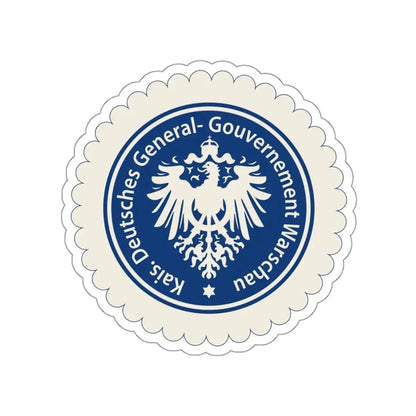 Seal of the Government-General of Warsaw STICKER Vinyl Die-Cut Decal 3 Inch - The Sticker Space