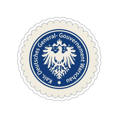 Seal of the Government-General of Warsaw STICKER Vinyl Die-Cut Decal 5 Inch - The Sticker Space