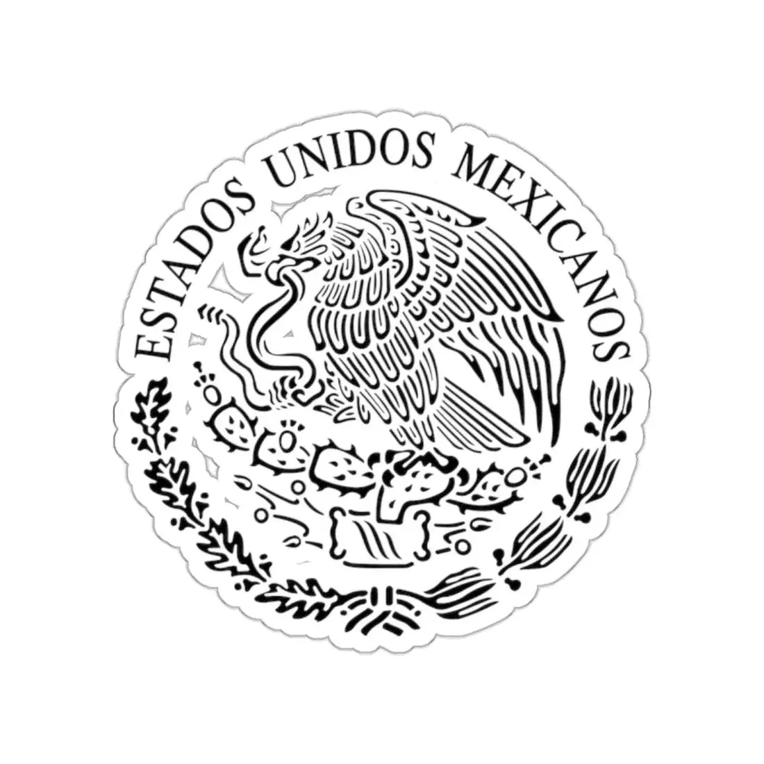 Seal of the Government of Mexico 2 STICKER Vinyl Die-Cut Decal 2 Inch - The Sticker Space