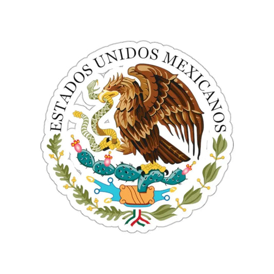 Seal of the Government of Mexico STICKER Vinyl Die-Cut Decal 2 Inch - The Sticker Space