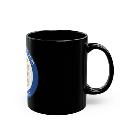 Seal of the Governor-Elect of Puerto Rico - Black Coffee Mug-The Sticker Space