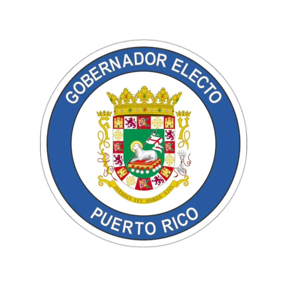 Seal of the Governor-Elect of Puerto Rico STICKER Vinyl Die-Cut Decal 2 Inch - The Sticker Space