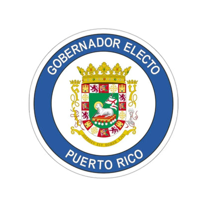 Seal of the Governor-Elect of Puerto Rico STICKER Vinyl Die-Cut Decal 2 Inch - The Sticker Space