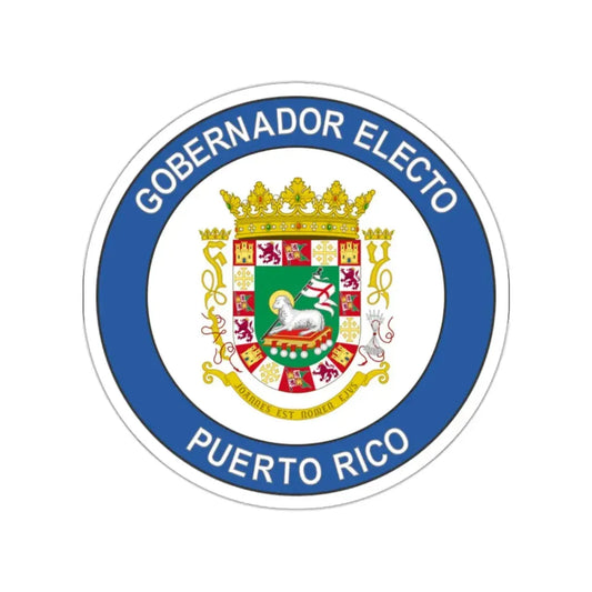 Seal of the Governor-Elect of Puerto Rico STICKER Vinyl Die-Cut Decal 2 Inch - The Sticker Space