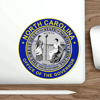 Seal of the Governor of North Carolina STICKER Vinyl Die-Cut Decal - The Sticker Space