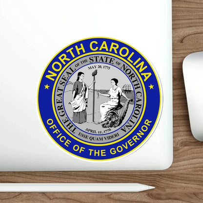 Seal of the Governor of North Carolina STICKER Vinyl Die-Cut Decal - The Sticker Space