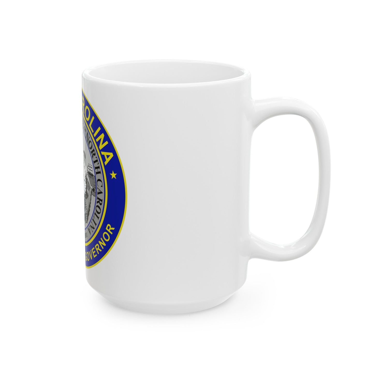 Seal of the Governor of North Carolina - White Coffee Mug-The Sticker Space