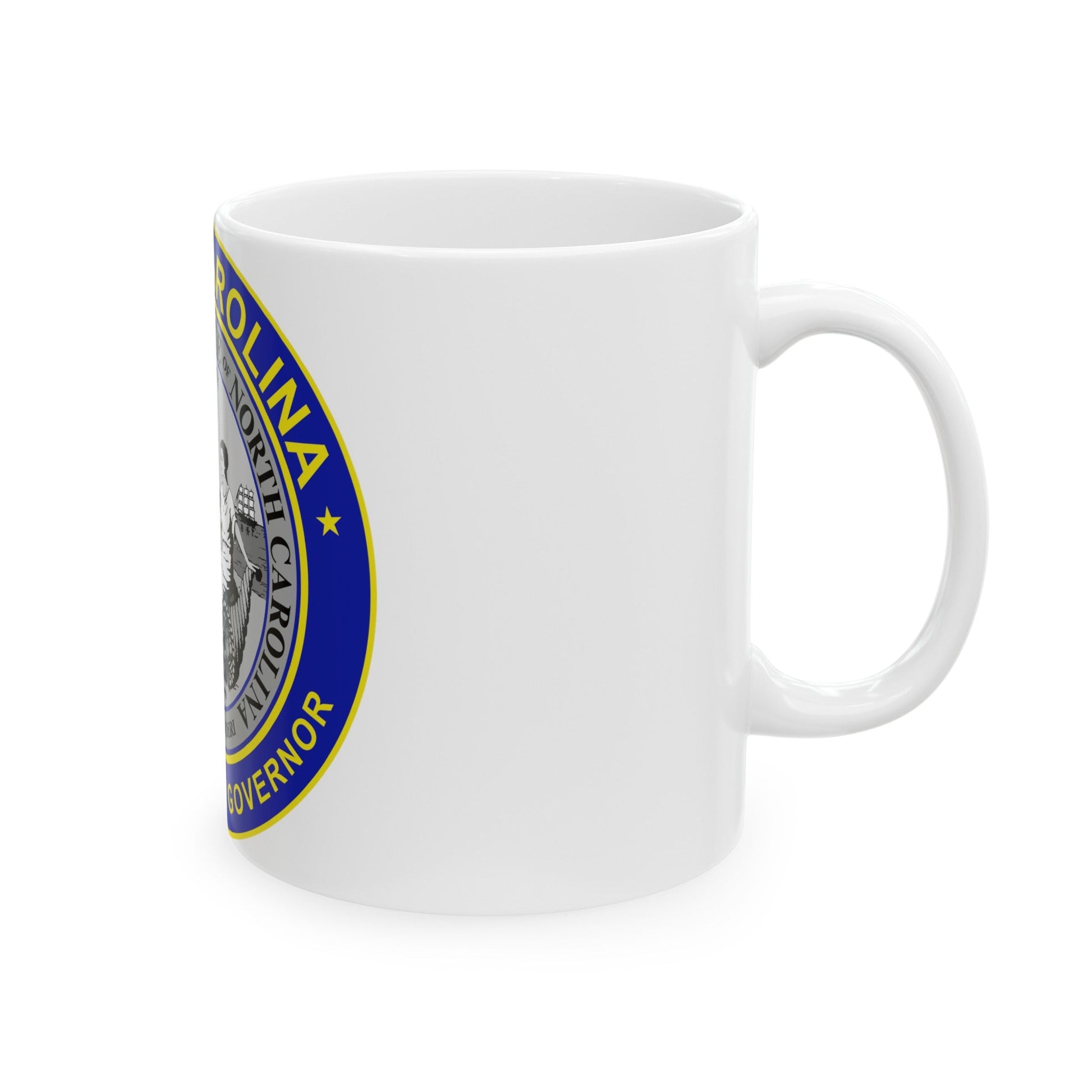 Seal of the Governor of North Carolina - White Coffee Mug-The Sticker Space