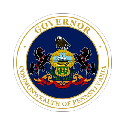 Seal of the Governor of Pennsylvania v2 STICKER Vinyl Die-Cut Decal 2 Inch - The Sticker Space