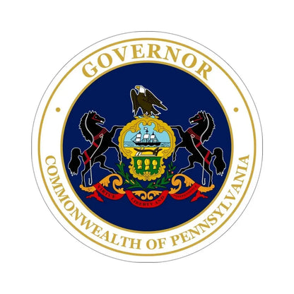 Seal of the Governor of Pennsylvania v2 STICKER Vinyl Die-Cut Decal 4 Inch - The Sticker Space