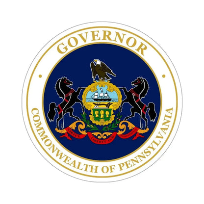 Seal of the Governor of Pennsylvania v2 STICKER Vinyl Die-Cut Decal 5 Inch - The Sticker Space
