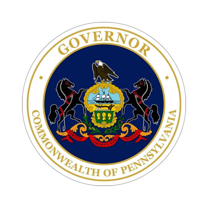 Seal of the Governor of Pennsylvania v2 STICKER Vinyl Die-Cut Decal 5 Inch - The Sticker Space
