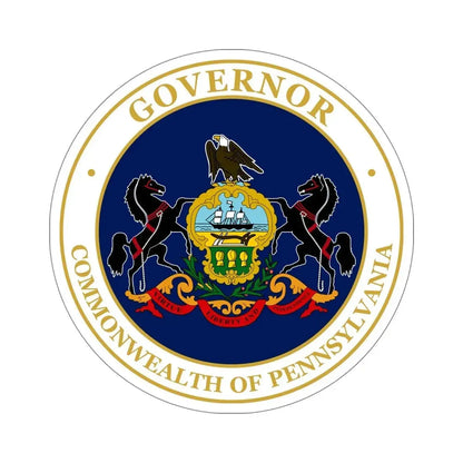 Seal of the Governor of Pennsylvania v2 STICKER Vinyl Die-Cut Decal 6 Inch - The Sticker Space