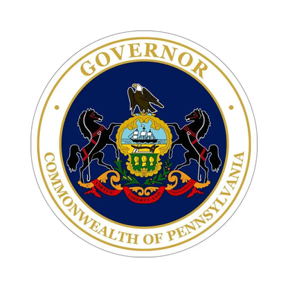 Seal of the Governor of Pennsylvania v2 STICKER Vinyl Die-Cut Decal 6 Inch - The Sticker Space