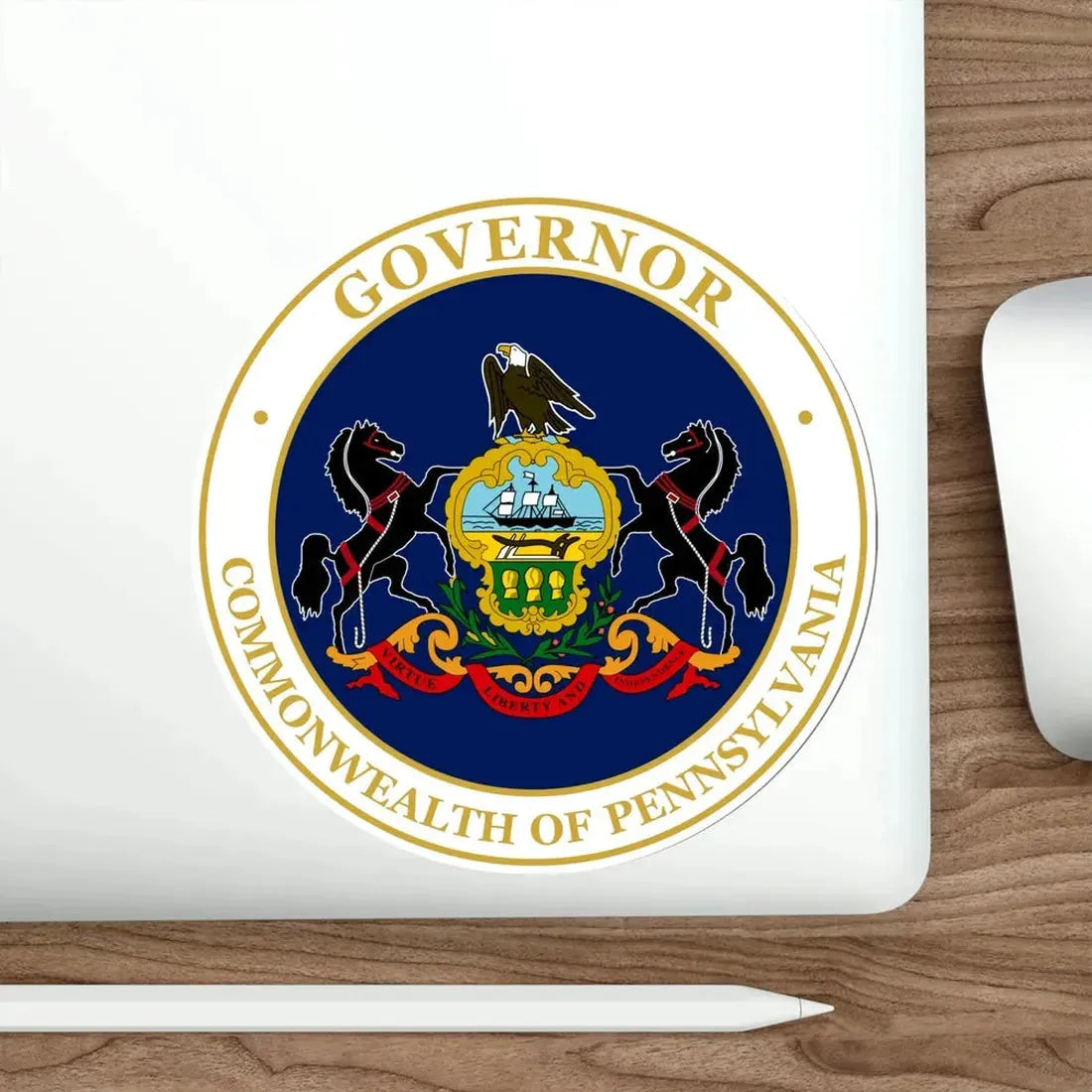 Seal of the Governor of Pennsylvania v2 STICKER Vinyl Die-Cut Decal - The Sticker Space