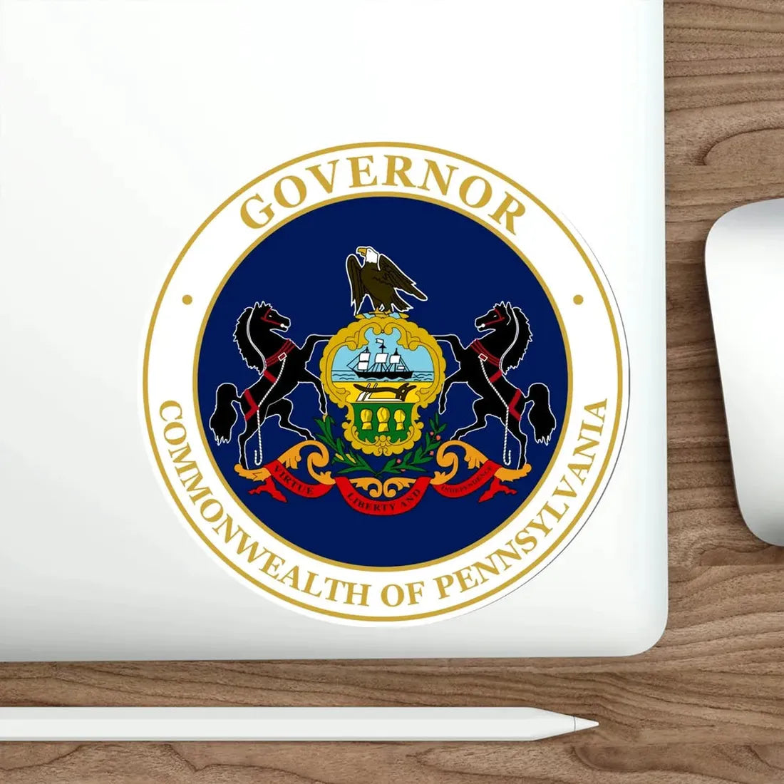 Seal of the Governor of Pennsylvania v2 STICKER Vinyl Die-Cut Decal - The Sticker Space