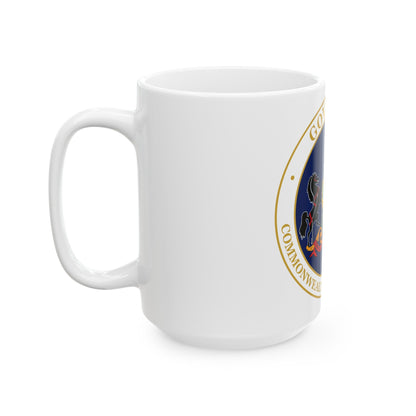 Seal of the Governor of Pennsylvania v2 - White Coffee Mug-The Sticker Space