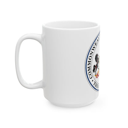 Seal of the Governor of Pennsylvania - White Coffee Mug-The Sticker Space