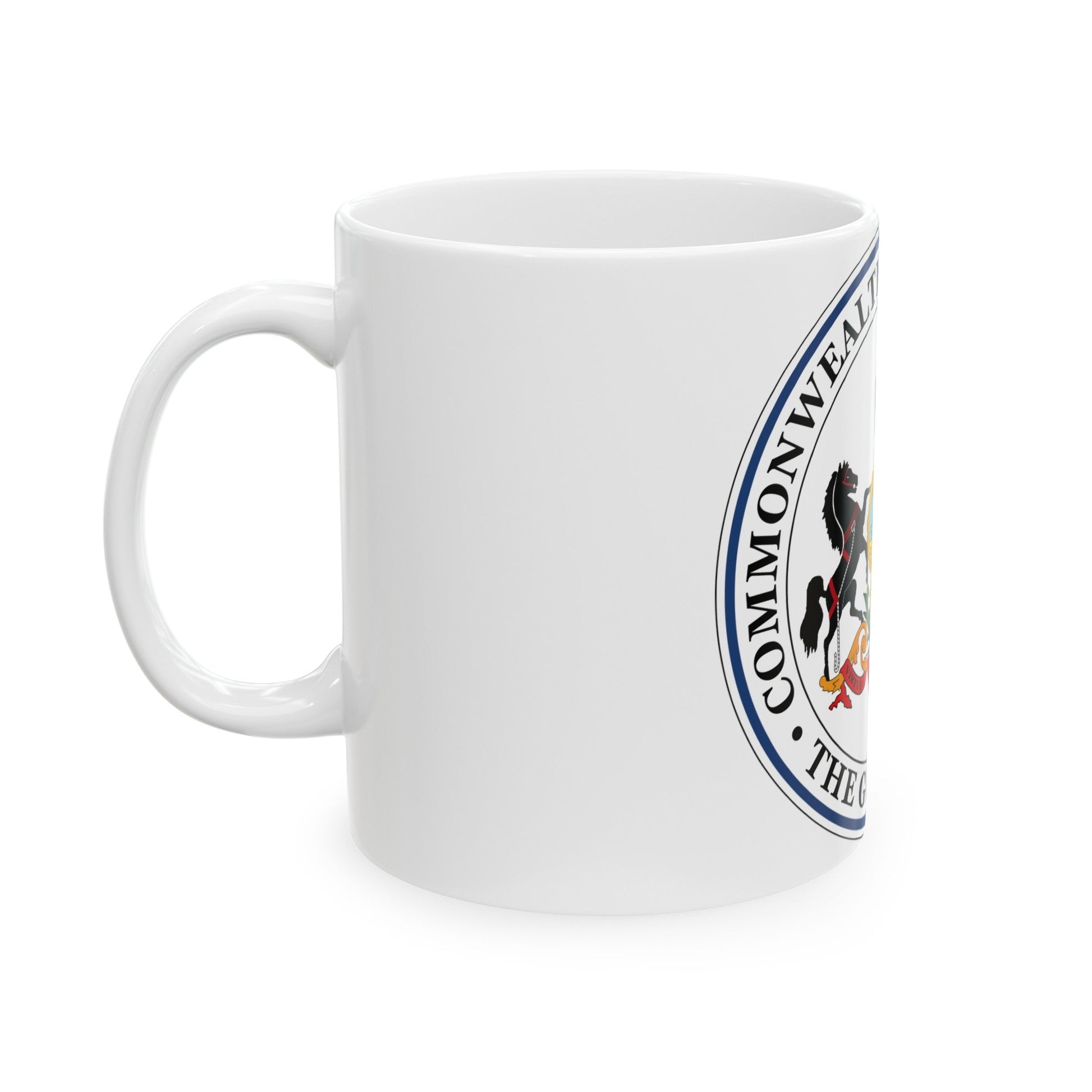 Seal of the Governor of Pennsylvania - White Coffee Mug-The Sticker Space