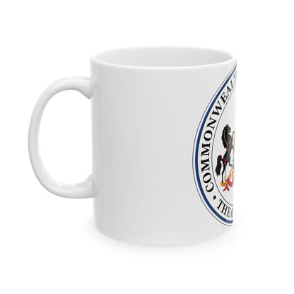 Seal of the Governor of Pennsylvania - White Coffee Mug-The Sticker Space