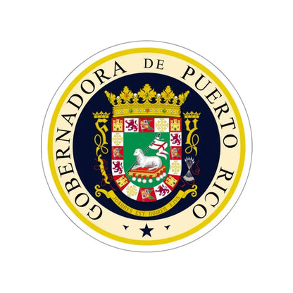 Seal of the Governor of Puerto Rico 2 STICKER Vinyl Die-Cut Decal 3 Inch - The Sticker Space