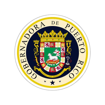 Seal of the Governor of Puerto Rico 2 STICKER Vinyl Die-Cut Decal 5 Inch - The Sticker Space