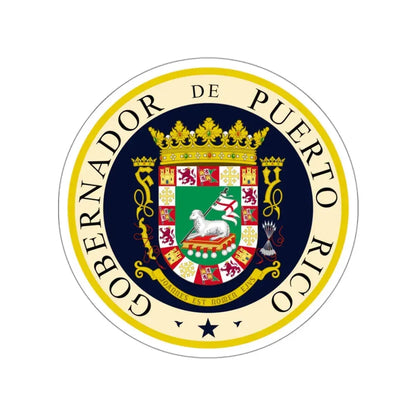Seal of the Governor of Puerto Rico STICKER Vinyl Die-Cut Decal 3 Inch - The Sticker Space