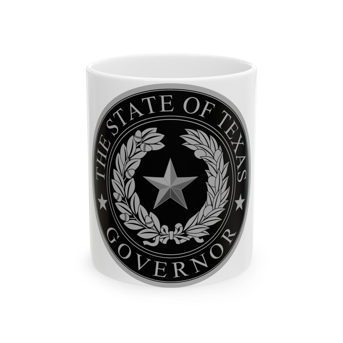 Seal of the Governor of Texas - White Coffee Mug-11oz-The Sticker Space