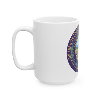 Seal of the Governor of West Virginia - White Coffee Mug-The Sticker Space