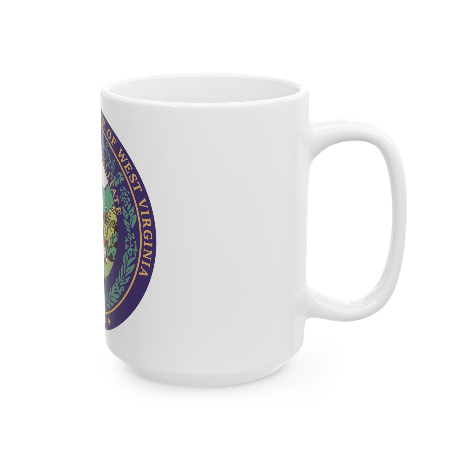 Seal of the Governor of West Virginia - White Coffee Mug-The Sticker Space