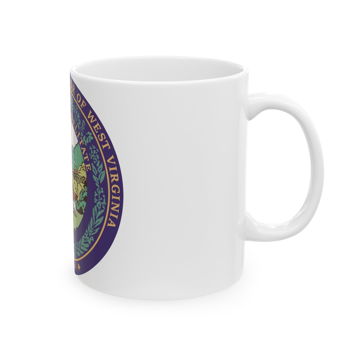 Seal of the Governor of West Virginia - White Coffee Mug-The Sticker Space