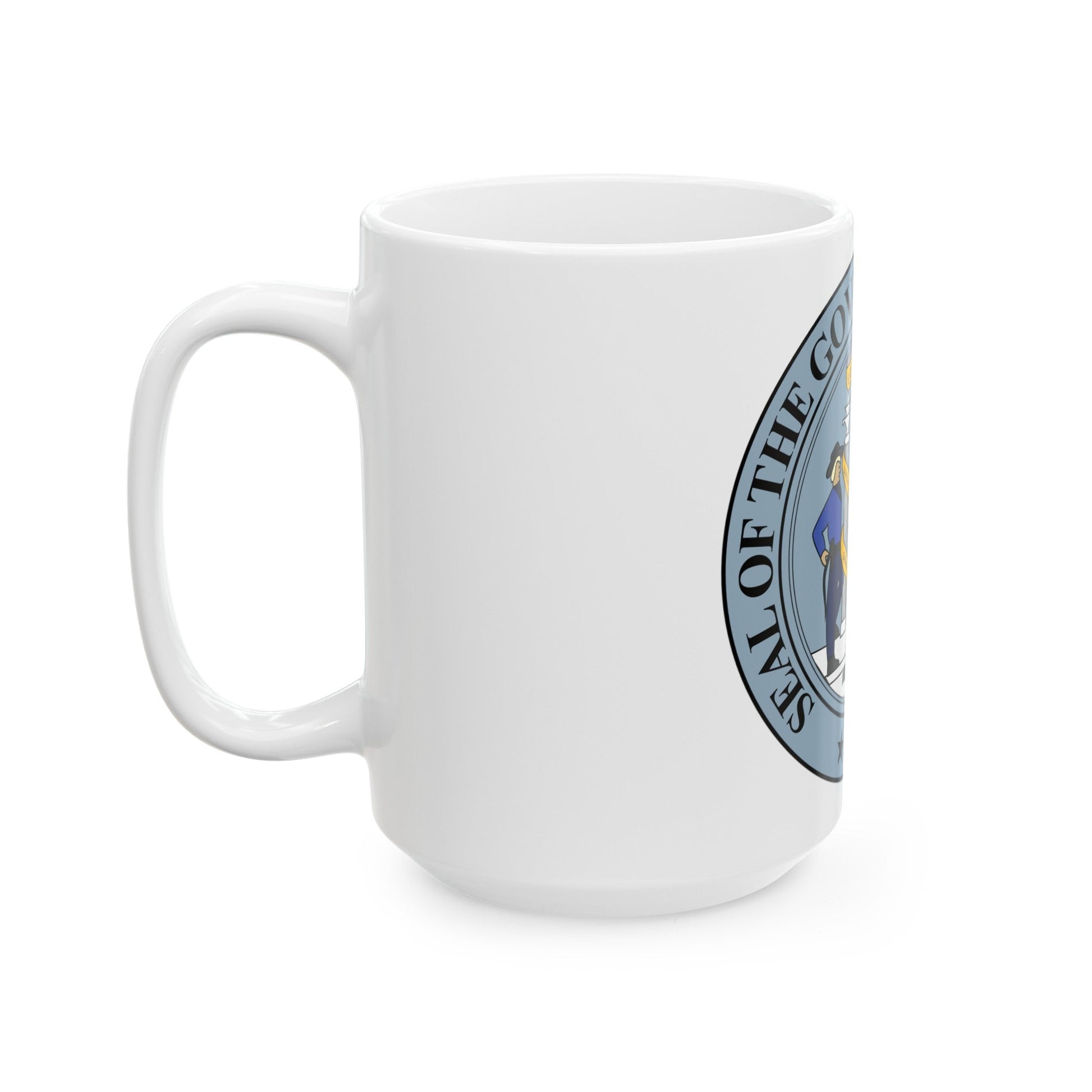 Seal of the Governor of Wyoming - White Coffee Mug-The Sticker Space