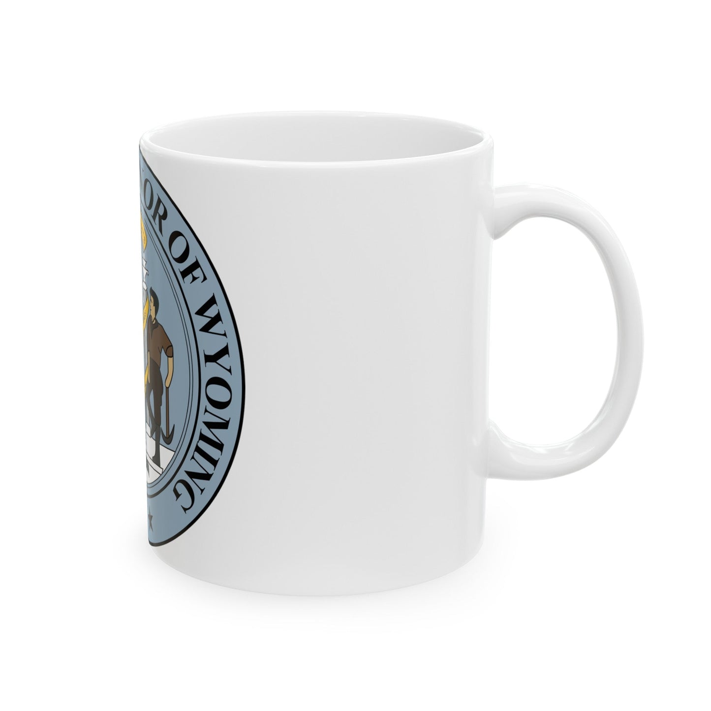 Seal of the Governor of Wyoming - White Coffee Mug-The Sticker Space