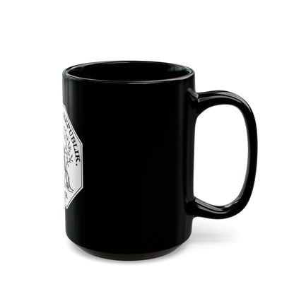 Seal of the Helvetic Republic, Kleiner Rath - Black Coffee Mug-The Sticker Space