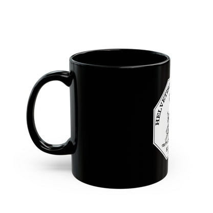 Seal of the Helvetic Republic, Kleiner Rath - Black Coffee Mug-The Sticker Space