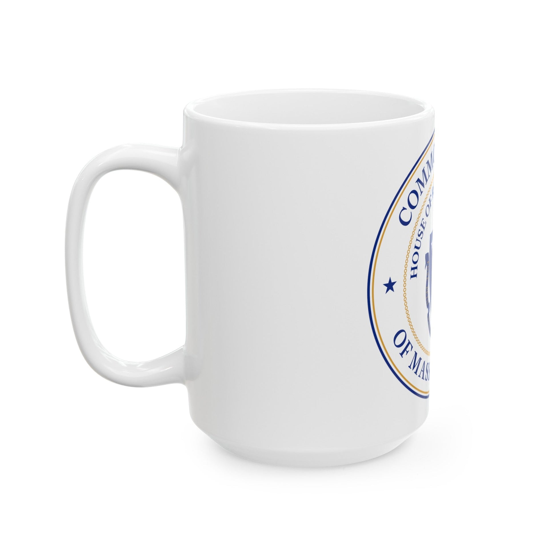 Seal of the House of Representatives of Massachusetts - White Coffee Mug-The Sticker Space