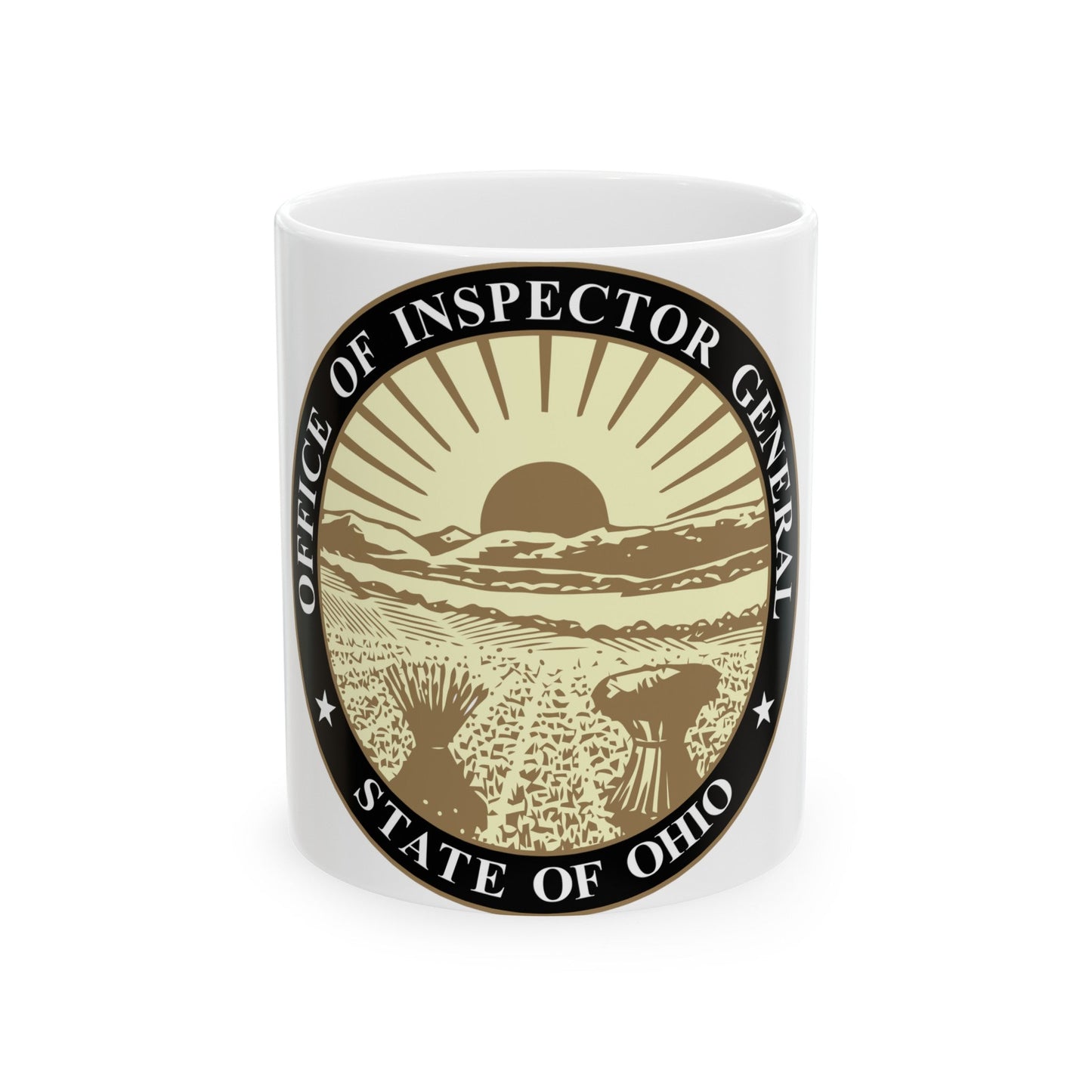 Seal of the Inspector General of Ohio - White Coffee Mug-11oz-The Sticker Space