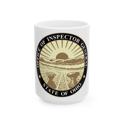 Seal of the Inspector General of Ohio - White Coffee Mug-15oz-The Sticker Space