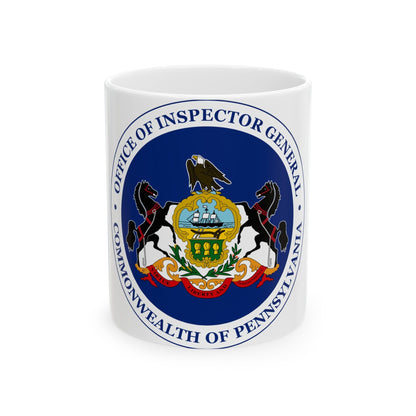 Seal of the Inspector General of Pennsylvania - White Coffee Mug-11oz-The Sticker Space